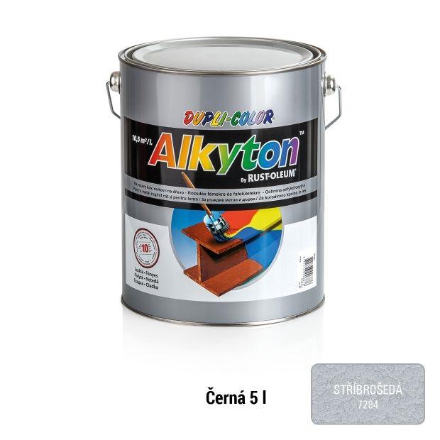 RUST-OLEUM ALKYTON kladívková barva stříbrnoš.5 l