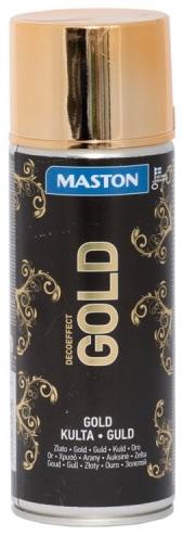 Maston BARVE VE SPREJI - ZLATO Spraypaint Decoeffect Gold vysoce lesklá dekorační barva 400ml