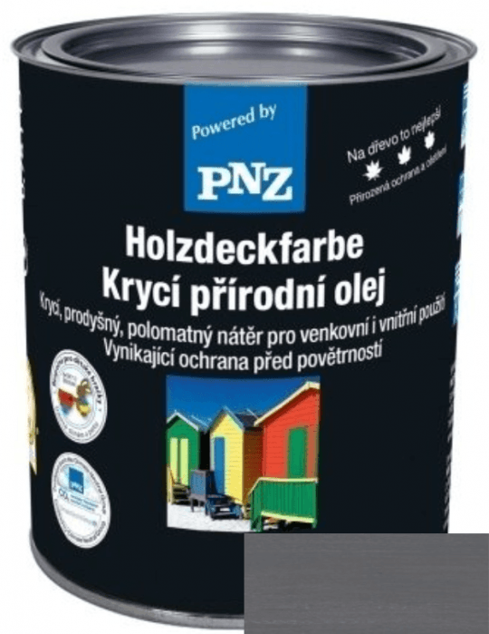 PNZ Krycí přírodní olej steingrau / kamenná šedá 0,25 l