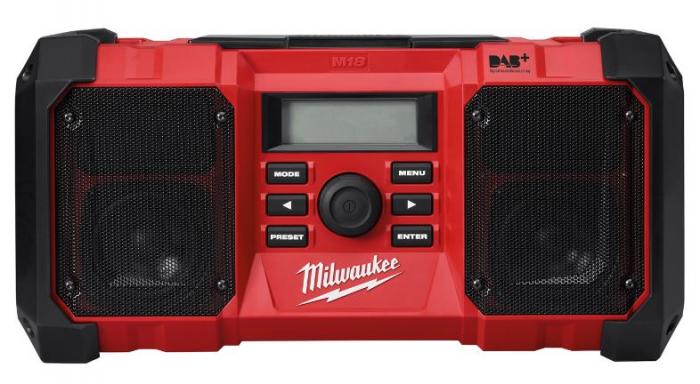 Milwaukee M18 JSR DAB+-0 aku rádio a nabíječka, solo bez akumulátor a nabíječky