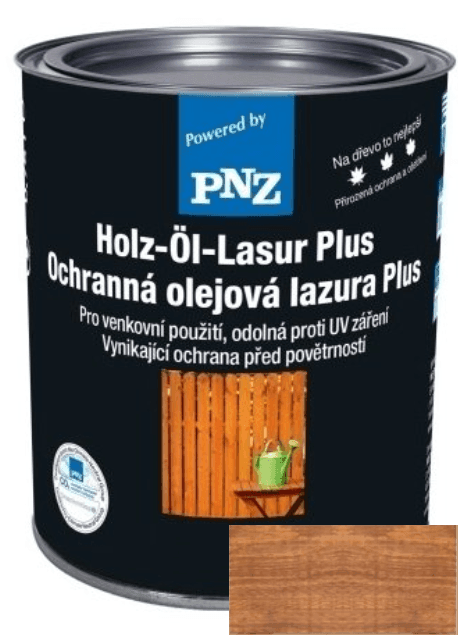 PNZ Olejová lazura PLUS nussbaum / vlašský ořech 0,75 l