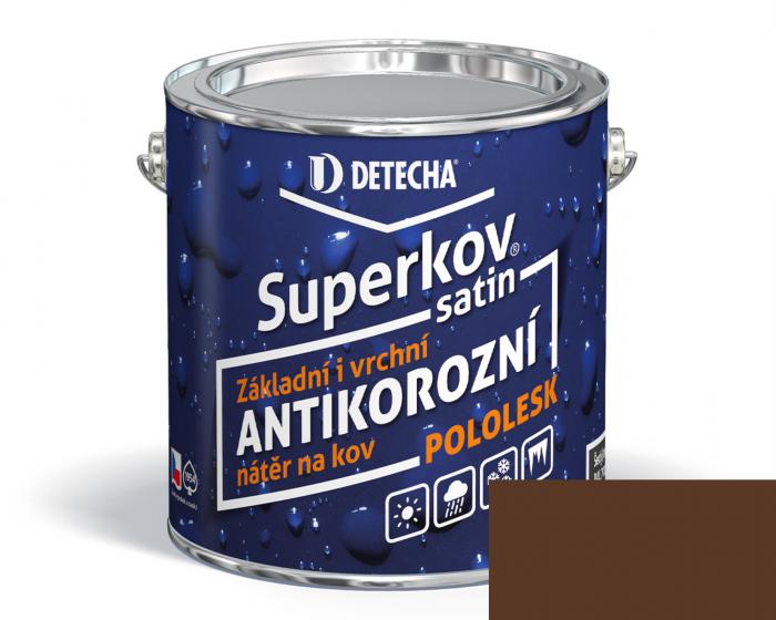 Detecha SUPERKOV SATIN 2,5kg hnědý (ořech) RAL 8011