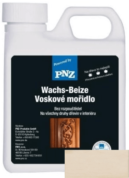 PNZ Voskové mořidlo perlweiß / perleťově bílá 0,5 l