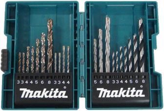 Makita B-44884 sada vrtáků do kovu/dřeva/zdiva 3-8mm (po 1), 21ks