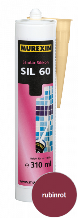 Murexin Silikon sanitární SIL 60 rubinrot 310 ml