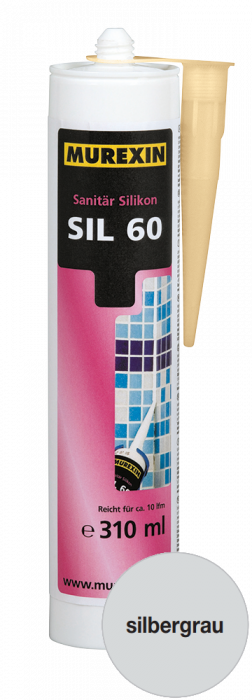 Murexin Silikon sanitární SIL 60 silbergrau 310 ml