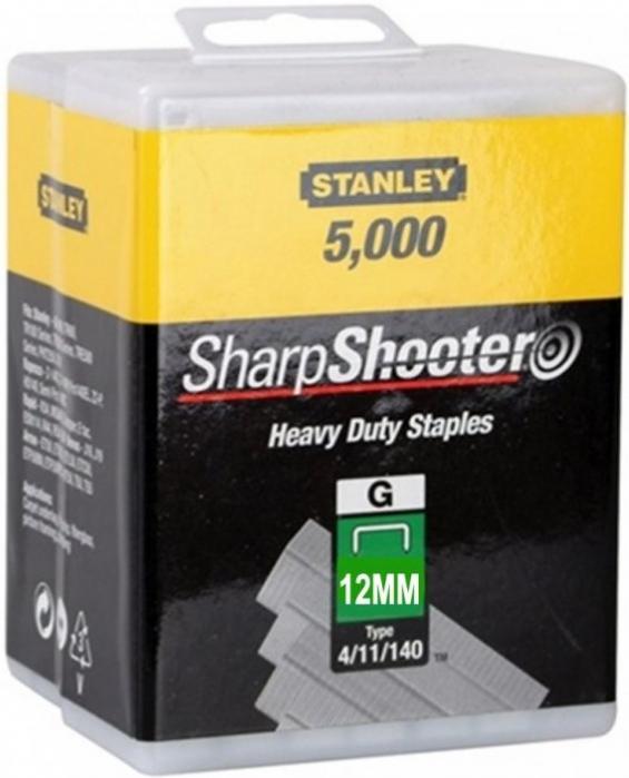 Stanley 1-TRA708-5T 12mm/1/2 Spony pro vysoké zatížení 5000 ks typ G 4/11/140