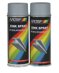 MOTIP Zinkový sprej 400ml zinkový sprej je jedinečný výrobek na ochranu oceli proti korozi s vysokým obsahem zinku (90 %)